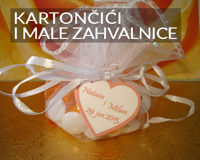 Kartončići za bombone i Male Zahvalnice