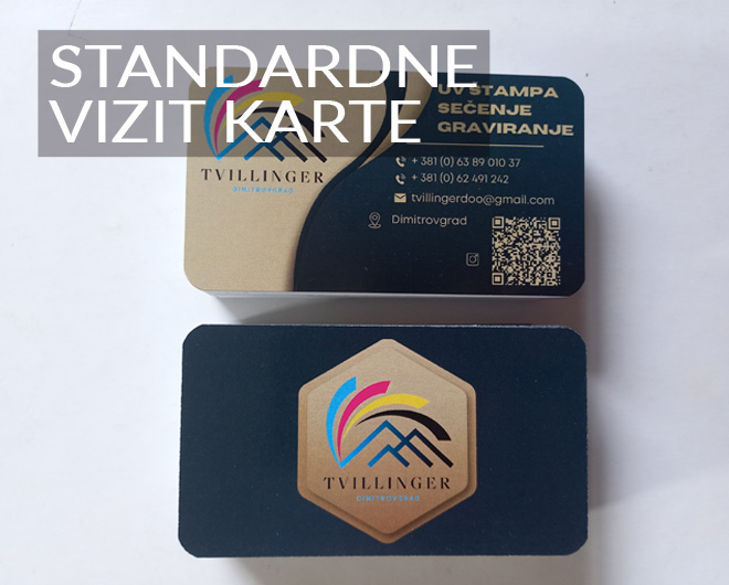 Standardne vizit karte (najpovoljnije)
