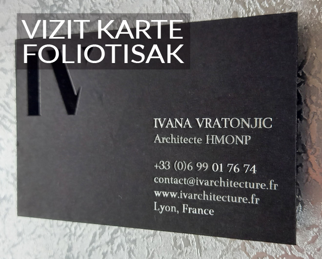 Vizit karte Foliotisak razne boje