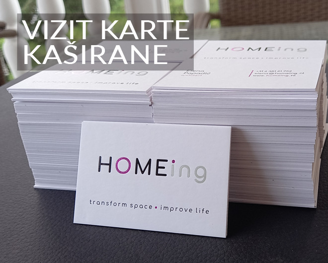 Vizit karte kaširane (iz 3 sloja) veoma čvrste i veoma kvalitetne