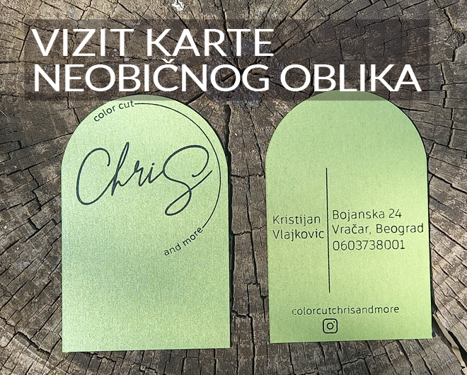 Vizit karte neobičnog oblika