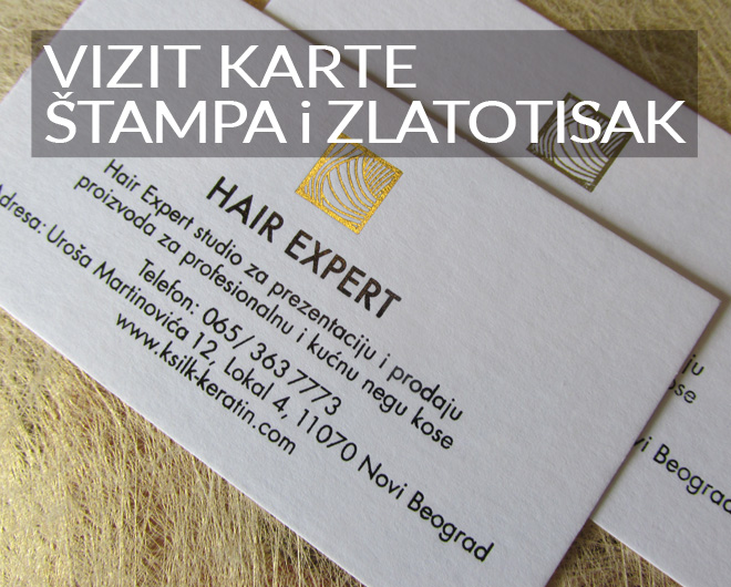 Vizit karte štampa i zlatotisak
