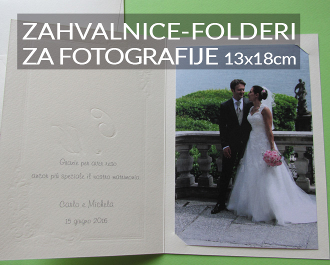 Zahvalnice Folderi za fotografije 13x18cm
